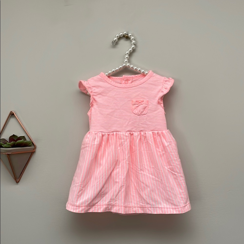 🌷5/$20🌷 Carter’s Pink Striped Dress 6M